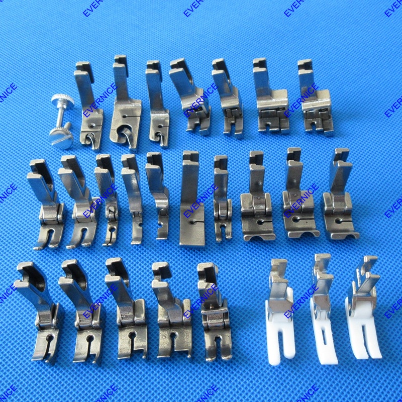 25 Presser Foot Set High Shank for Juki Brother Singer Consew Mitsubishi Tacsew