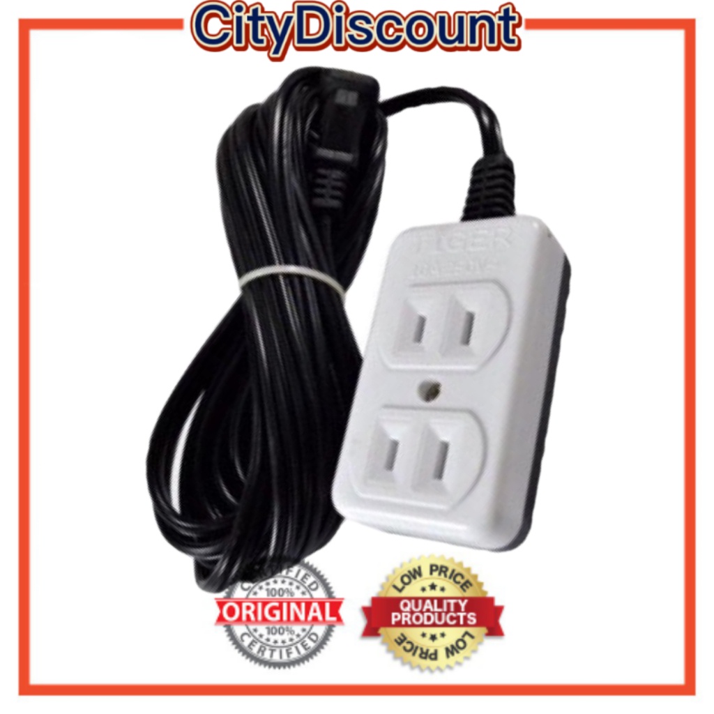 COD Extension Cord / Extension Wire with Universal Outlet 2Gang 5 Meter ...