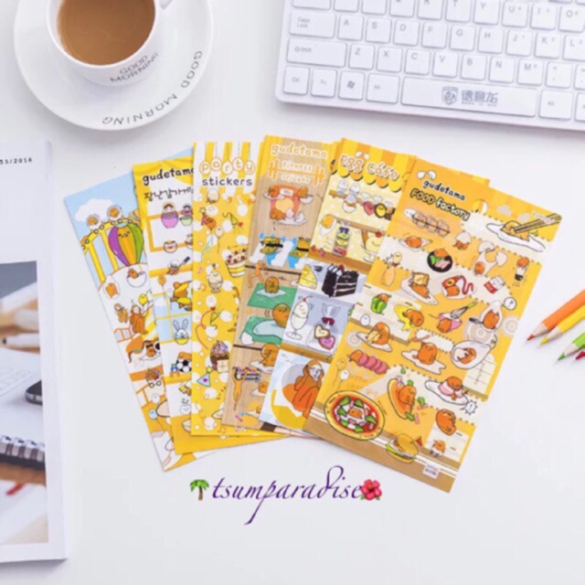 Gudetama Clear/Foil Stickers | Shopee Philippines