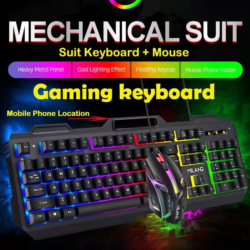 Gaming Keyboard Mice Keyboard Mouse Set Peripheral Mechanical E-sports ...