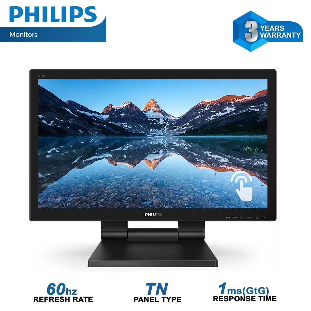 Philips 222B9T 21.5" Full HD Touchscreen LCD Monitor With SmoothTouch ...