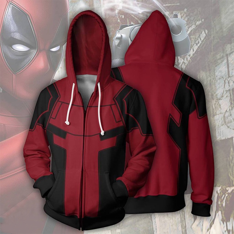 Deadpool cosplay clearance hoodie