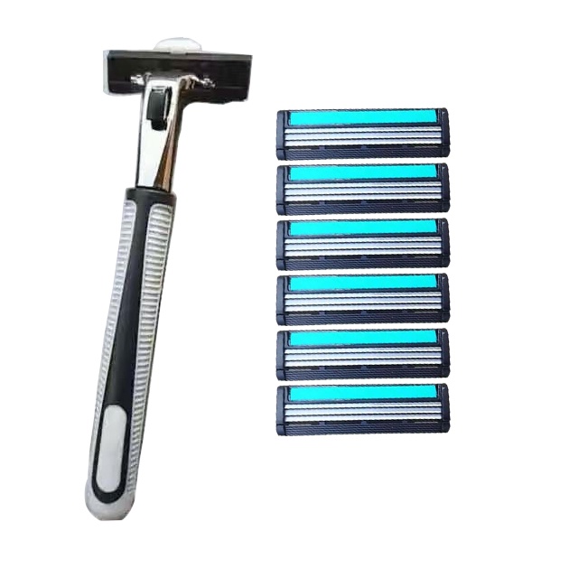 COD!! shaver for men gillette mach 3 safety razor blades | Shopee ...