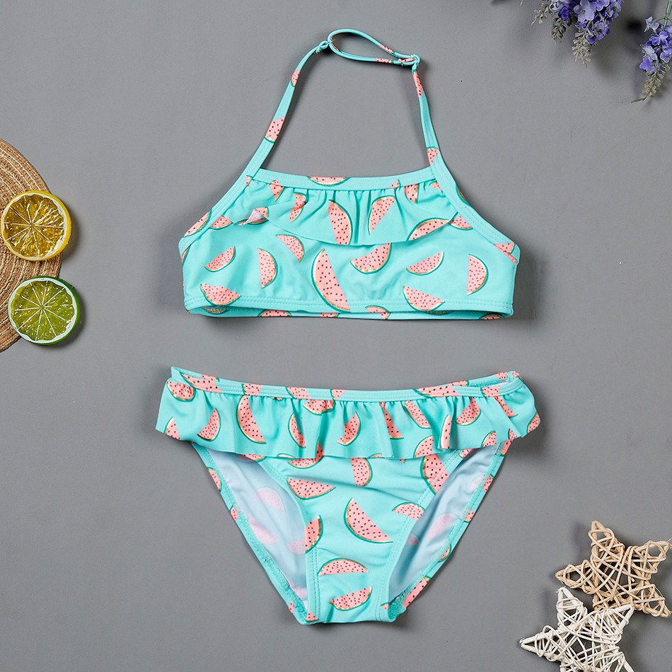 1~14Y Girls Swimsuit High quality Girls swimwear Two pieces Kids Bikini ...