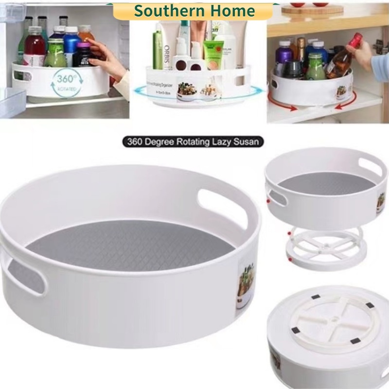 B21【Manila】COD Nonslip rotating tray lazy susan kitchen organizer