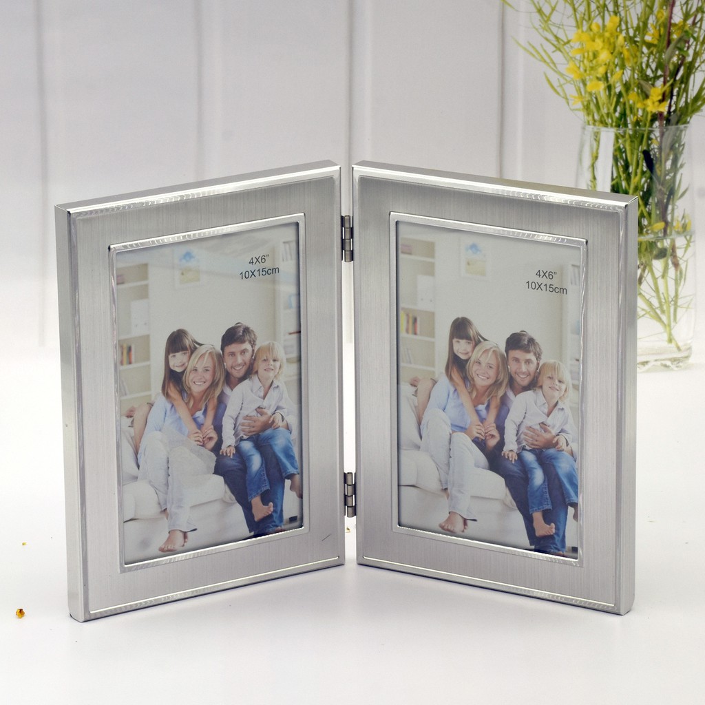 4R Double Aluminium Photo Frame (Portrait) | Shopee Philippines