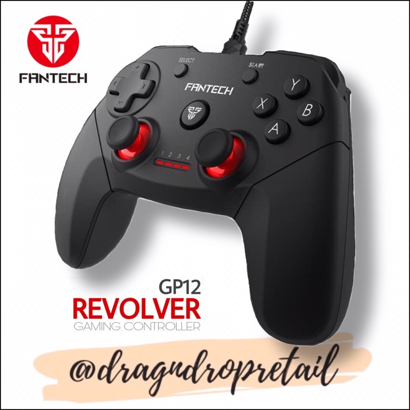 FANTECH GP12 REVOLVER Wired Gaming Controller Gamepad Joystick for PC ...