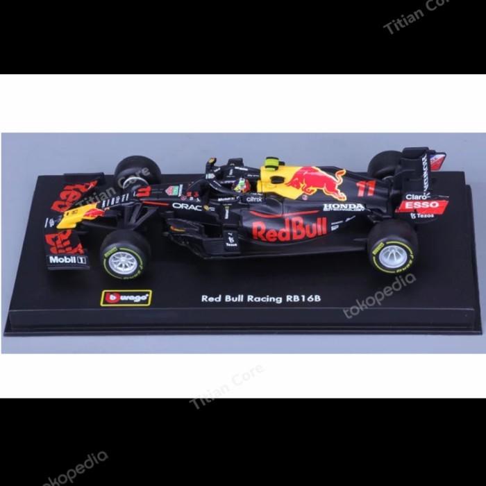 Bburago Diecast Car Formula 1 Red Bull RB16B 2021 Arylic Edition ...