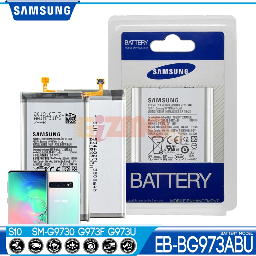 Samsung Galaxy S10 Model Eb Bg973abu Battery Original Equipment Manufacturer Shopee Philippines 7630