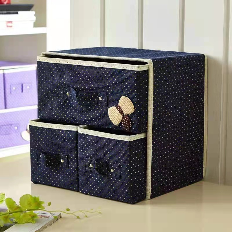 KM Foldable Storage box Mini Drawer Organizer Durabox Clothes