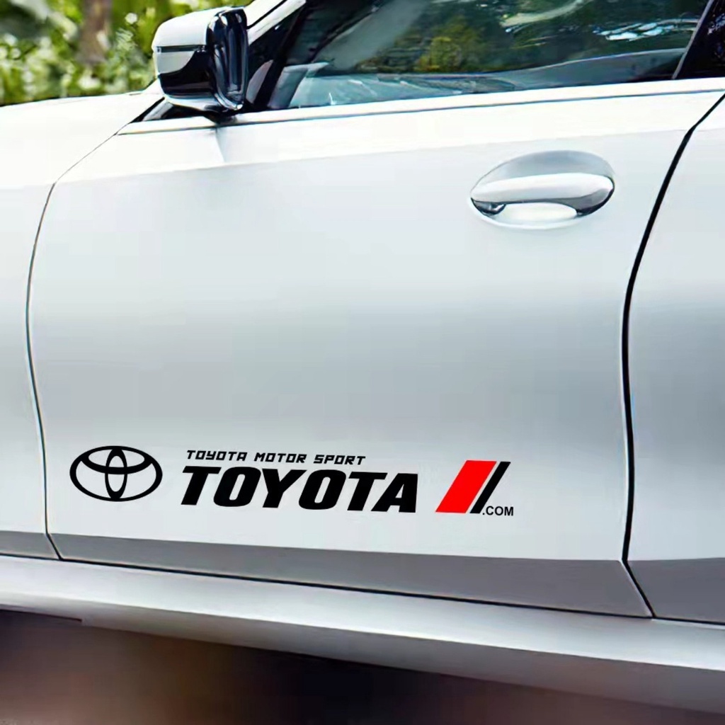 2pcs Car Toyota Racing Development Sticker Decals | Shopee Philippines
