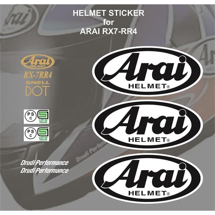 Sticker Set Helmet Modification Repair Repaint RX7 RR4 | Shopee Philippines