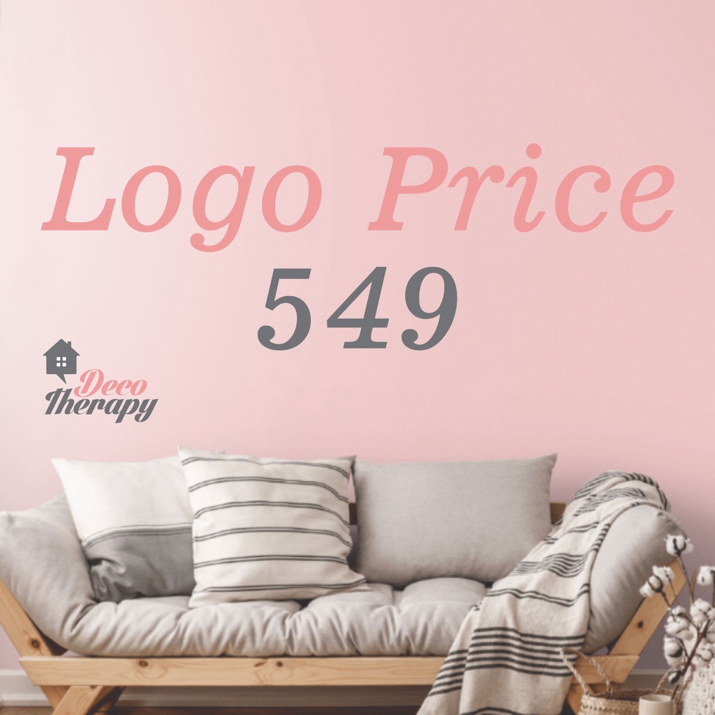 Customized Logo Cut Out Vinyl Wall Sticker Decotherapy | Shopee Philippines