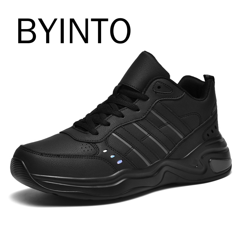 Big Size 39 50 Fashion Men Running Shoes Super Light Waterproof Leather Male Sneakers Non slip Wear resistant Sport Footwear Gym Training Walking