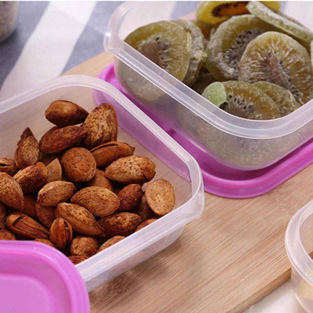17 Pieces Multifunction Microwaveable Plastic Food Container Set (Pink ...
