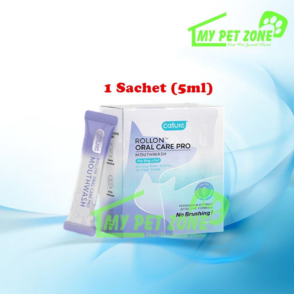 Cature Rollon Oral Care Pro Mouthwash (Dog & Cat) 1 Sachet 5ML