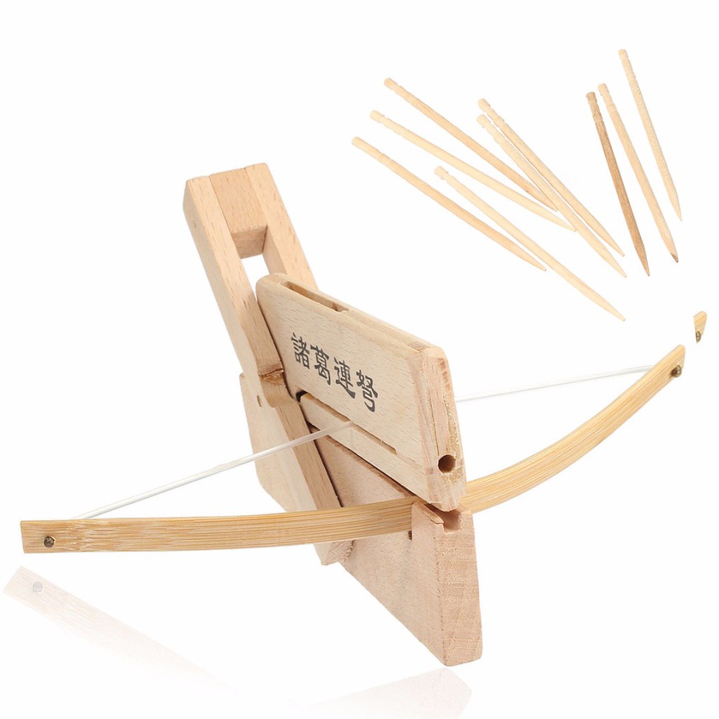 Bamboo Wood Mini Zhuge Crossbow Crafts Chinese Repeating Crossbow Chu ...