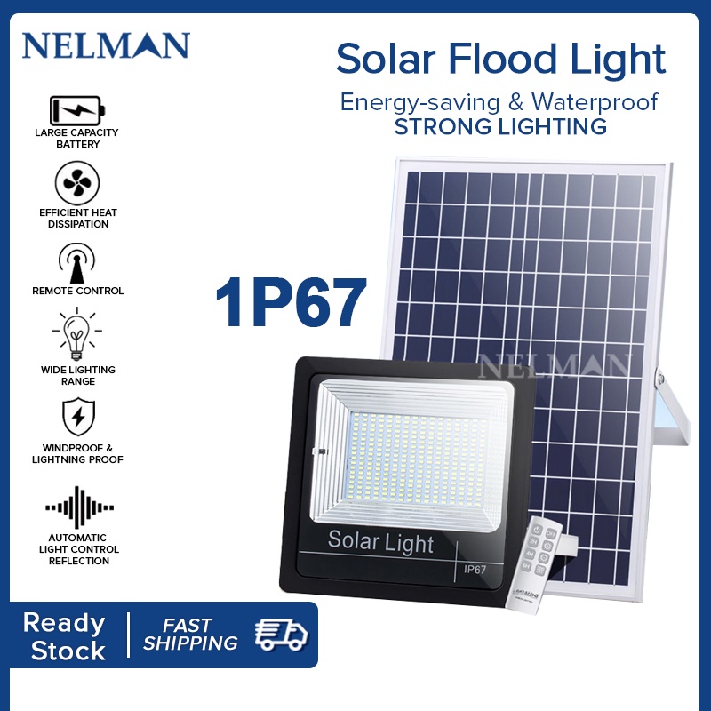 IP67 Solar Flood Light LED Waterproof Outdoor Dusk to Dawn Solar Light ...