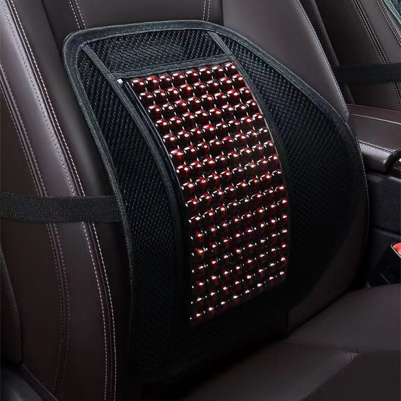 [Car Universal]Wooden bead car seat cushion heat dissipation and