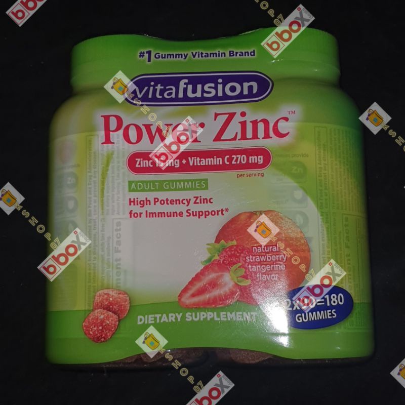 Vitafusion power zinc gummies 2pack on hand exp 04 2023 Shopee