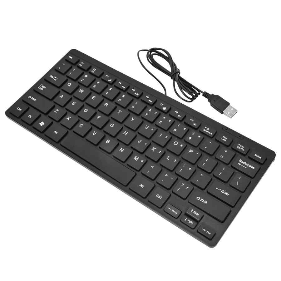 K-1000 Mini Ultra-thin USB Wired Waterproof Keyboard for Laptop PC ...