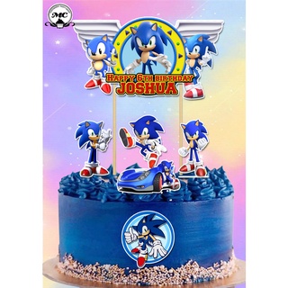 6 pcs Sonic Balloons,Sonic the Hedgehog Birthday Party Supplies,Kids Birthday  Party Favor Decorations Perfect for Your Themed Party - Mrs Space