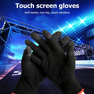 2pc Finger Sleeves Game Glass Silver Fiber Thumb PUBG Gaming Touch Screen  Gloves