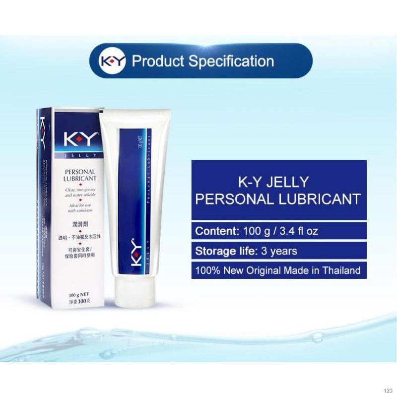 KY WaterSoluble Lubricant Transparent OilFree Massage Oil Adult (100g