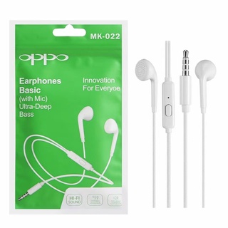 OPPO Handfree Branded High Quality Super Bass Handsfree / Handfree /  Earphones 3.5mm With Mic For Android Mobile