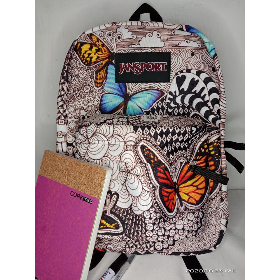 Butterfly jansport hot sale backpack