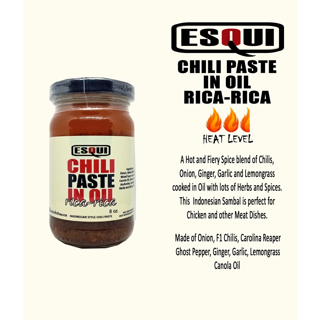 Sambal Rica-Rica 8oz by Esqui | Shopee Philippines