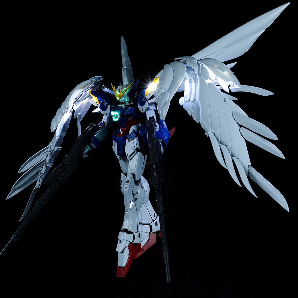 Bandai HIRM 1/100 XXXG-00W0 Flying Wing Gundam Zero (EW) Robot Action ...