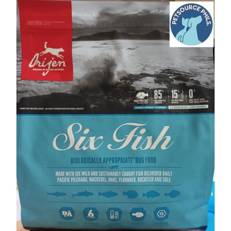 PETSOURCE ORIJEN SIX FISH DOG DRY FOOD 2KG Shopee Philippines