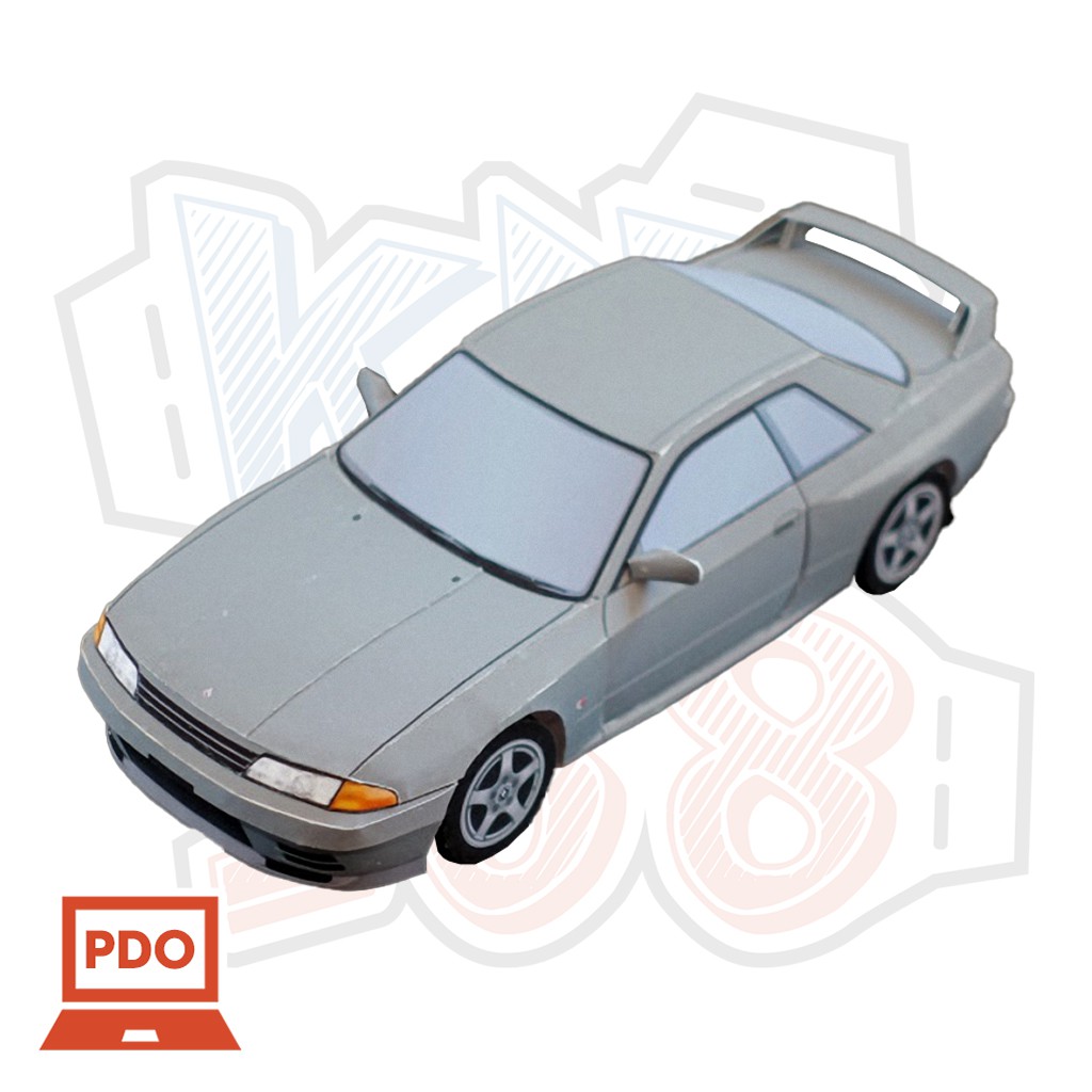 Nissan Skyline R32 GT-R car paper model | Shopee Philippines