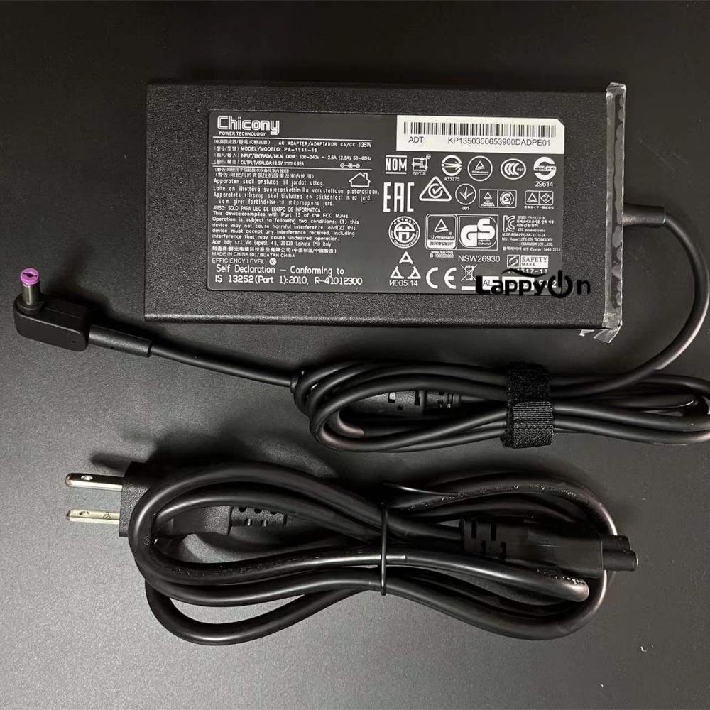 NEW 135W For Acer Nitro 5 AN515 Series AC Adapter 19.5V 6.92A 5.5*1.7mm ...
