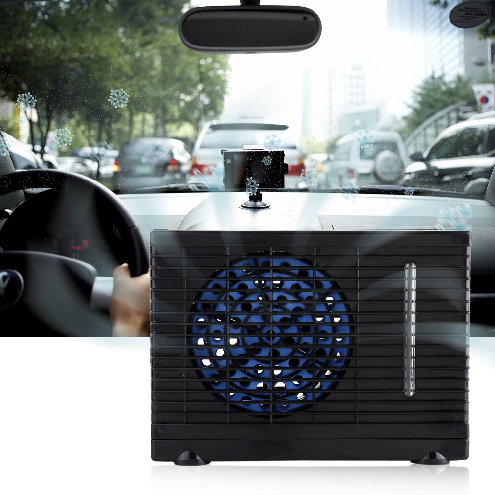 12V Car Home Mini Air Conditioner Water Cooler Cooling Fan | Shopee ...