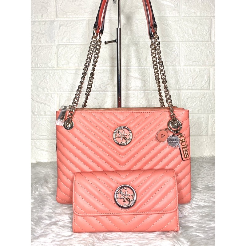 Guess Coral Women's Blakely Status Luxe Satchel
