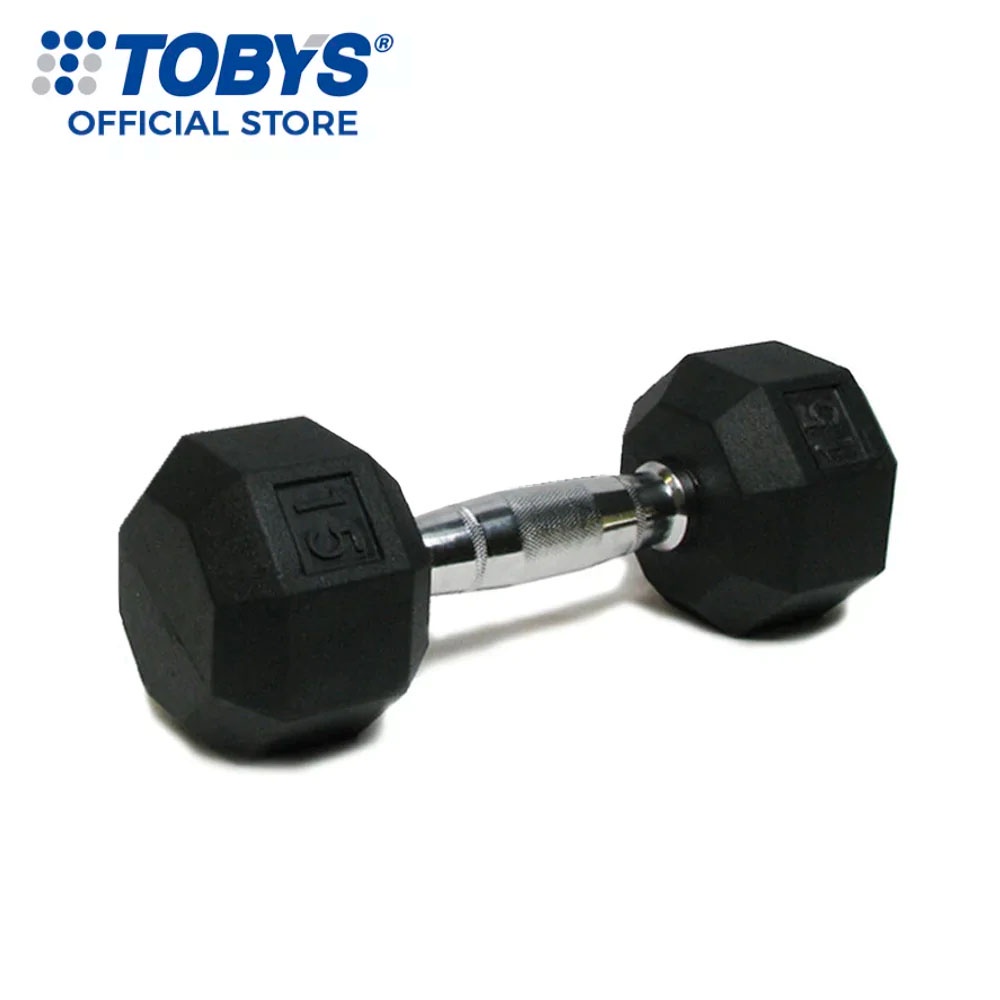 Rubber Hex Dumbbell 15 lbs Shopee Philippines