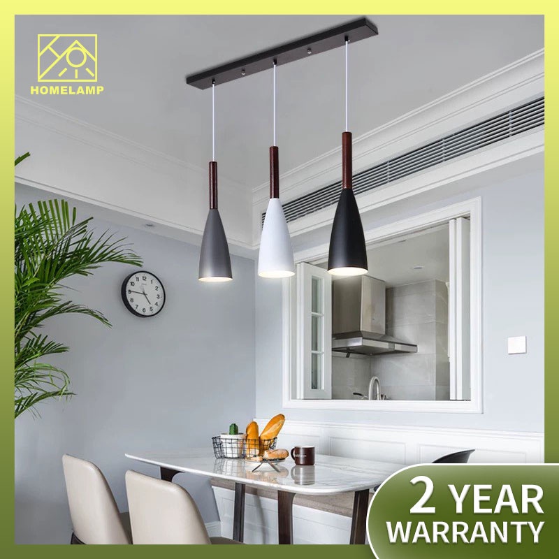 YHLAMP COD 3-Light Wood Pendant Light Ceiling Lamp Fixture Chandelier ...