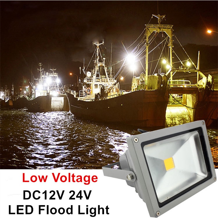 12V 24V LED Flood Light Waterproof 10W 20W 30W 50W Floodlight Lamp Safety  LED Work light for Offroad Driving Marine Fishing Boat Deck Trawler SUV  Tractor