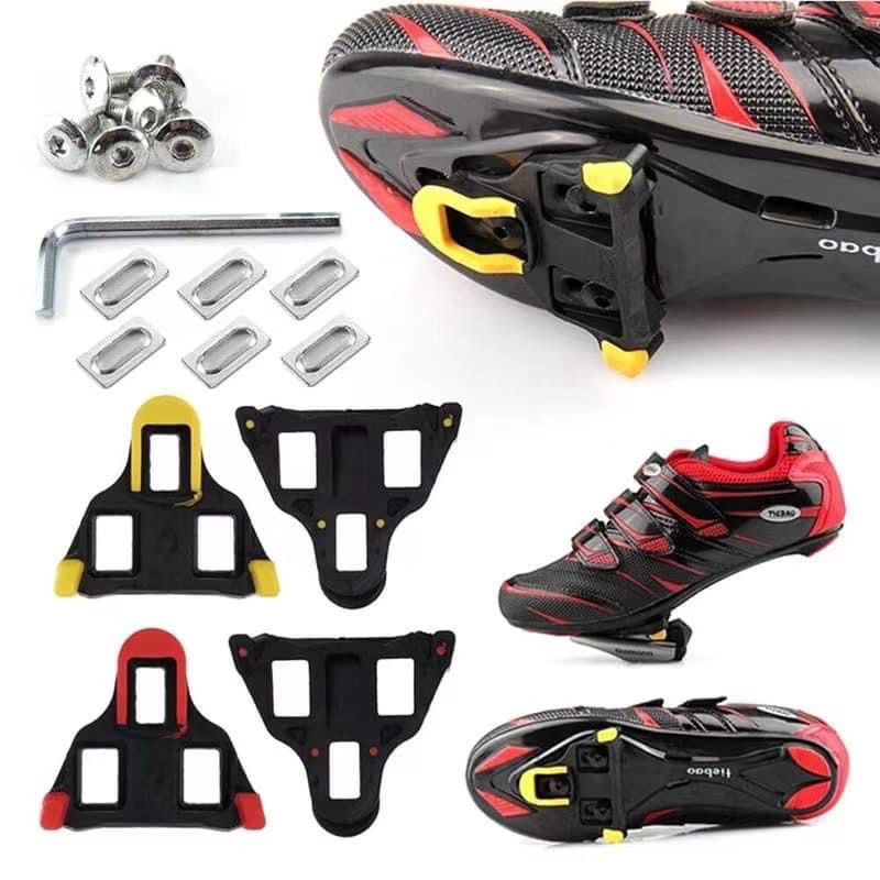 ★Road Bike Cleats 6 Degree Float SelfLocking SPDSL Cleat Set