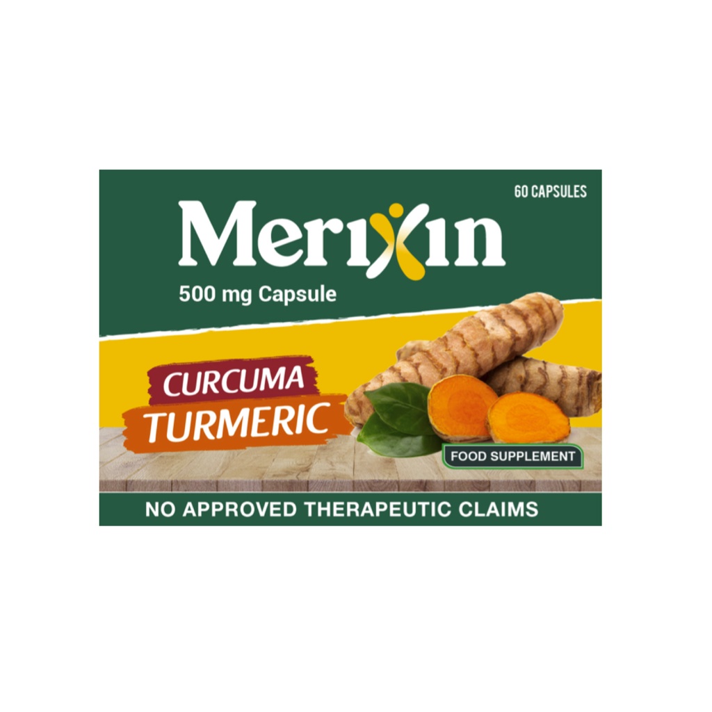 MERIXIN Curcuma Turmeric Capsule 500mg (Sold per piece) | Shopee ...
