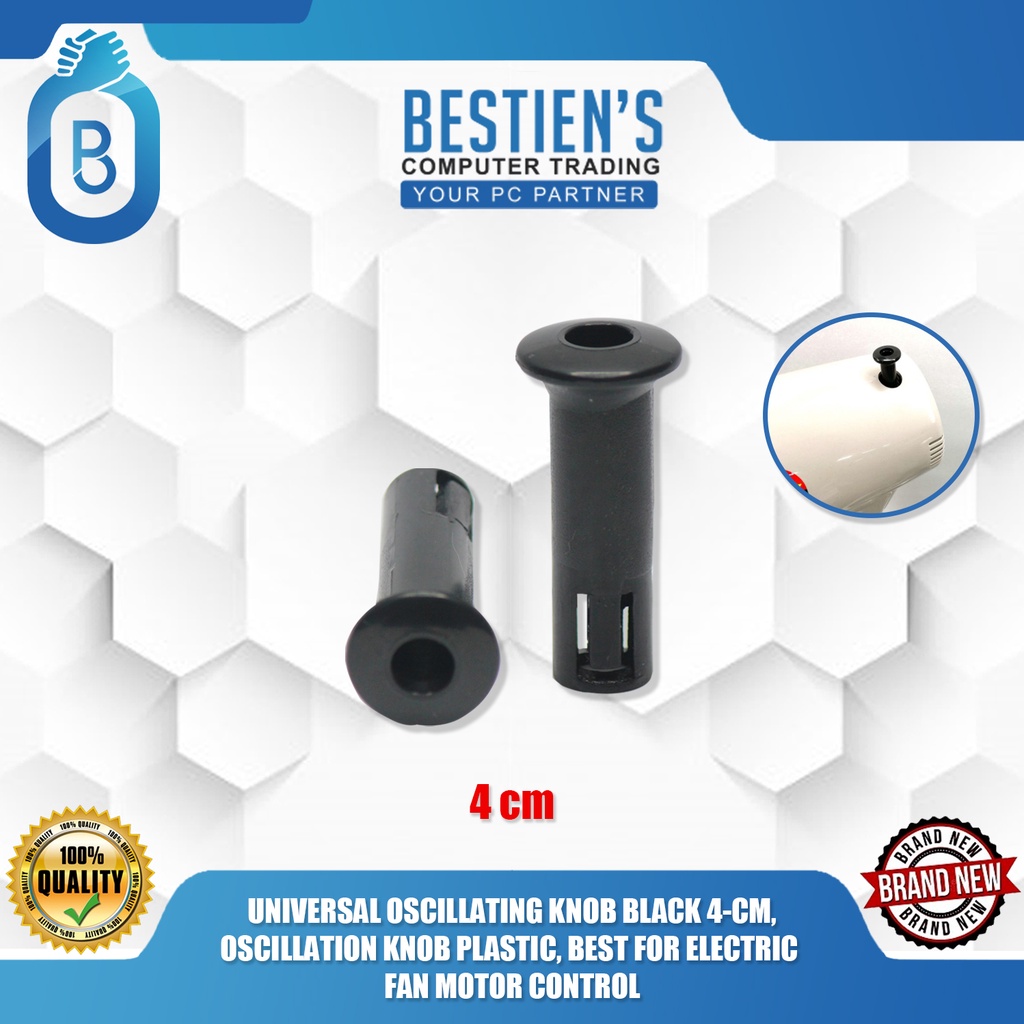 UNIVERSAL OSCILLATING KNOB BLACK 4CM, OSCILLATION KNOB PLASTIC, BEST FOR ELECTRIC FAN MOTOR