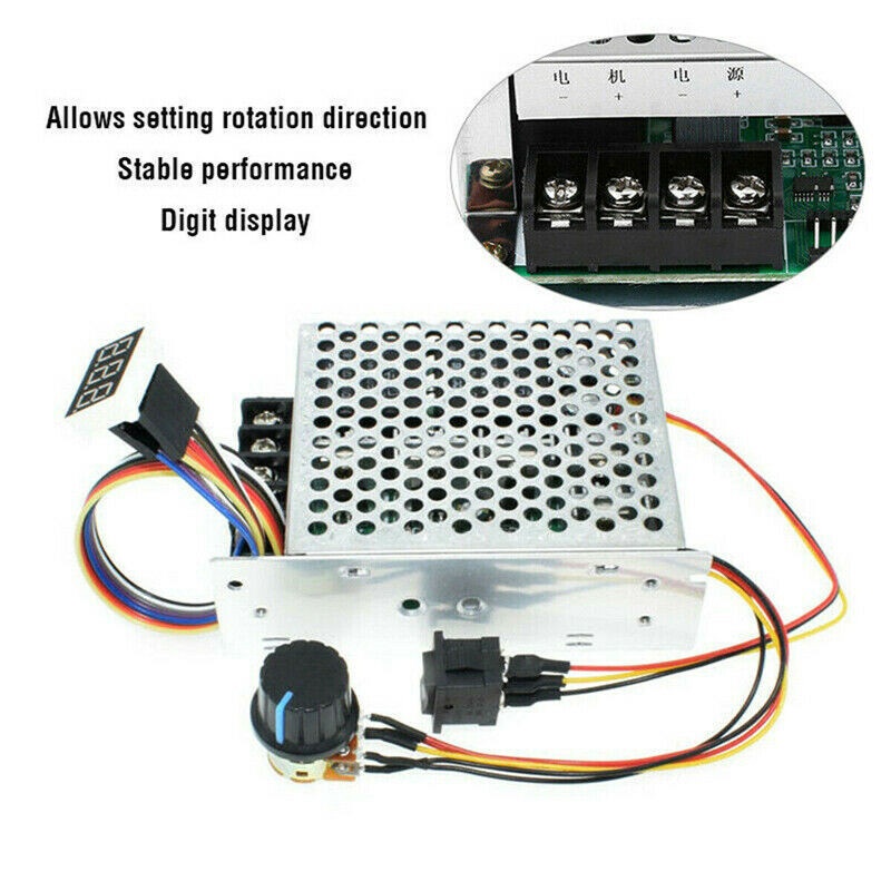 DC Motor Speed Controller Reversible PWM Control Forward/Reverse 60A