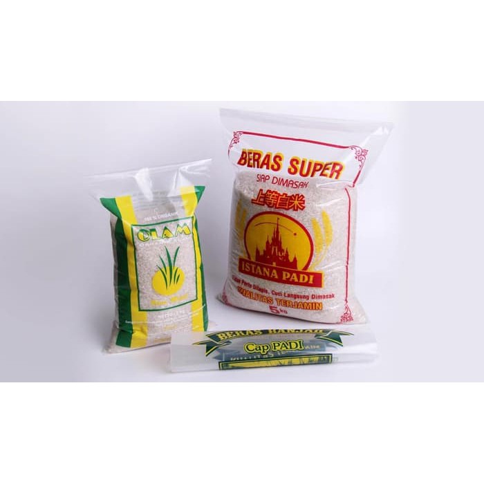 Plastic Rice 3 kg Color Distro Shop Logo Screen Printing [Custom-PO ...
