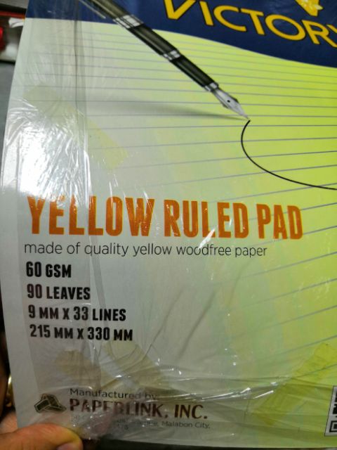 victory yellow pad - Best Prices and Online Promos - Jun 2026 | Shopee ...