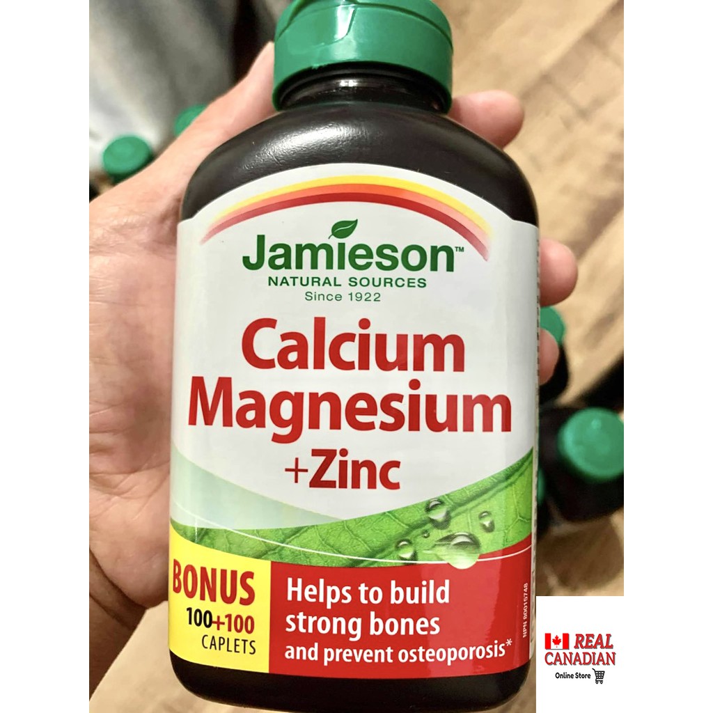 Jamieson Calcium Magnesium + Zinc, 200 Caplets from Canada Shopee Philippines