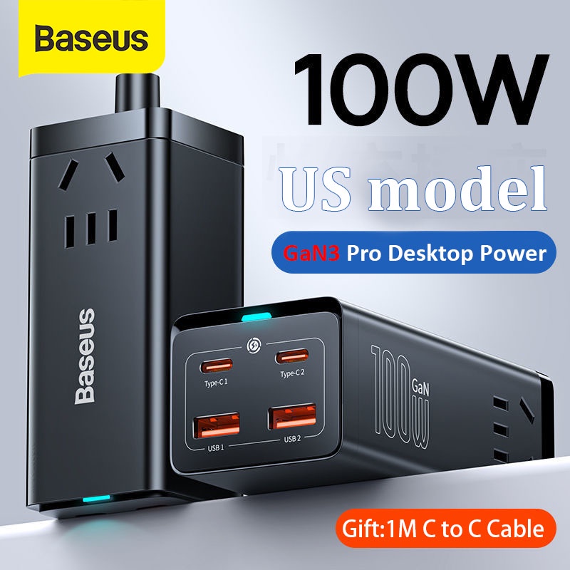 100w Gan3Pro Power Strip usb Socket 65w 2AC+2 U+2C Desktop Fast Charge ...