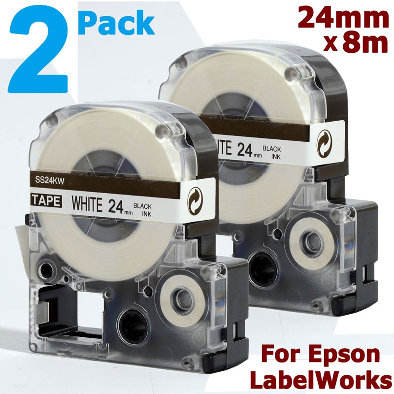 Pack Mm Label Tape For Epson Lc Wbn Lc Ybw Kingjim Ss Kw Sc Yw Black On White Yel