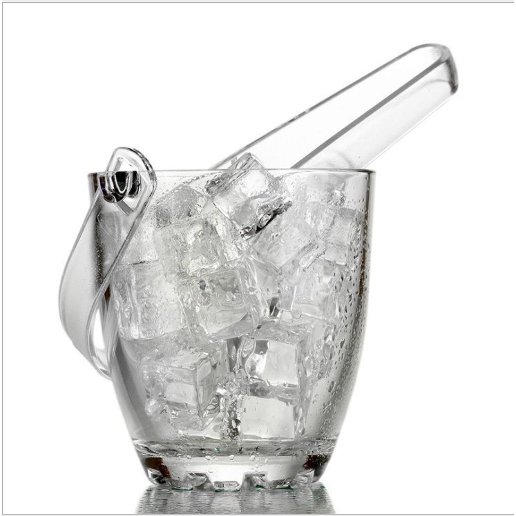 Ice cube bucket with 2024 tongs